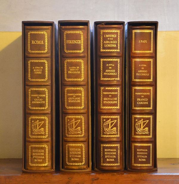 Quattro volumi, sec. XX, Roma, Firenze,