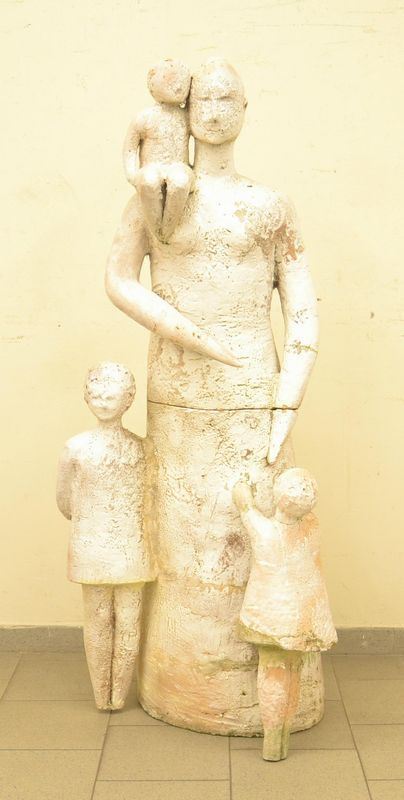 Scultura, Bottega di Nedo, sec. XX, in terracotta invetriata,