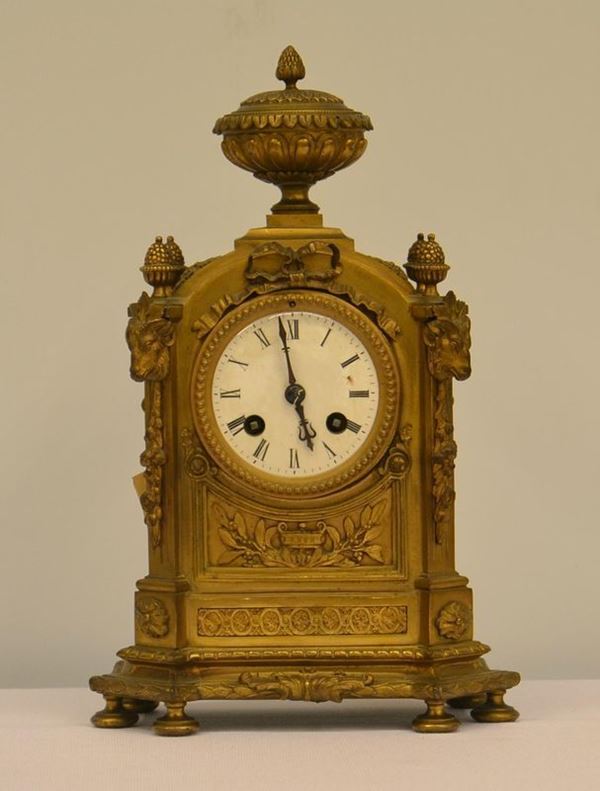 Orologio da tavolo, Francia, sec. XIX,  - Asta ARREDI, OGGETTI D'ARTE, DIPINTI E GIOIELLI - Poggio Bracciolini Casa d'Aste