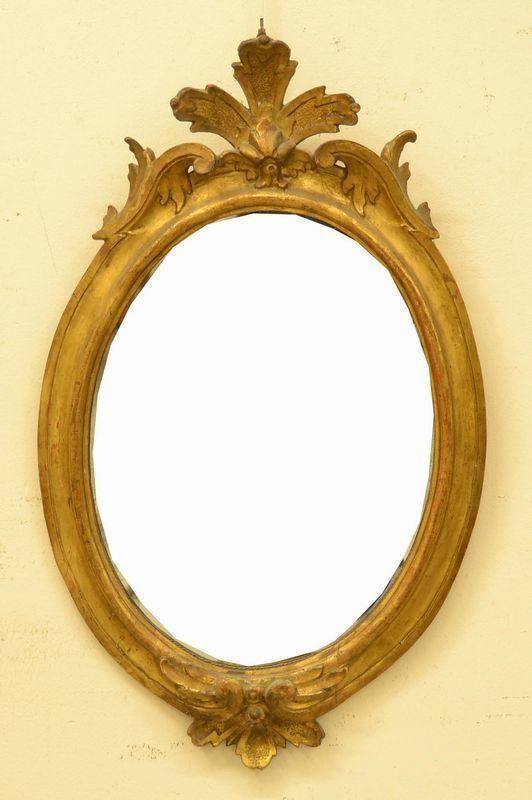Specchiera, Toscana, sec. XIX, entro cornice in legno