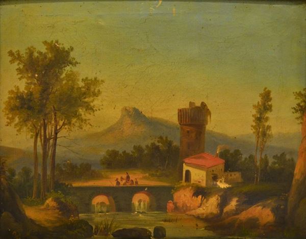 Scuola nord europea, sec. XIX  - Asta ARREDI, OGGETTI D'ARTE, DIPINTI E GIOIELLI - Poggio Bracciolini Casa d'Aste