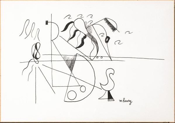 Maurice Henry  - Asta ARREDI, OGGETTI D'ARTE, DIPINTI E GIOIELLI - Poggio Bracciolini Casa d'Aste