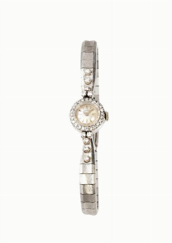 OROLOGIO DA POLSO PER SIGNORA LONGINES IN ORO BIANCO E DIAMANTI