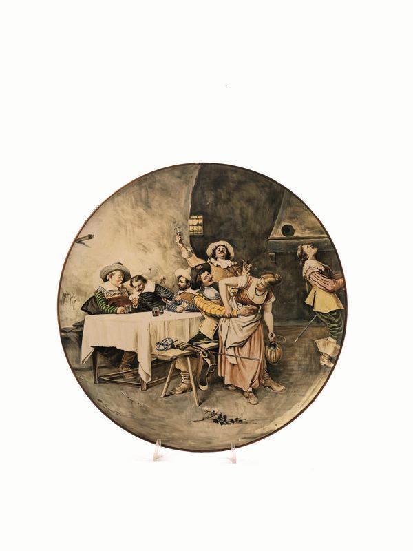 COPPIA PIATTI, FAENZA, 1900 CIRCA