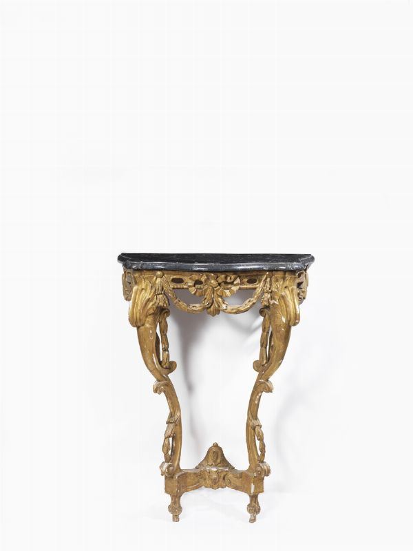 PICCOLA CONSOLE A GOCCIA, VENETO, FINE XVIII SECOLO,