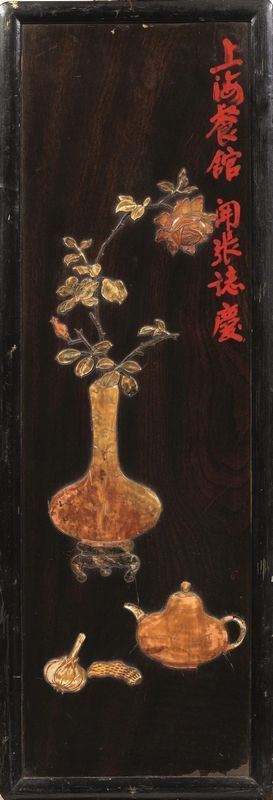 COPPIA DI PANNELLI CINA SEC. XIX