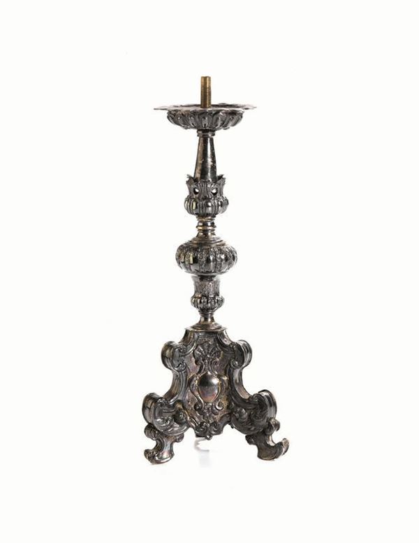 CANDELIERE, SECOLO XIX  - Asta INTERNI | GIOIELLI, orologi , Mobili, OGGETTI D'ARTE e Dipinti - Poggio Bracciolini Casa d'Aste