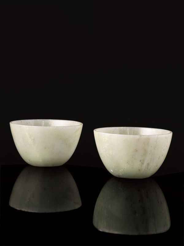 COPPIA DI PICCOLE COPPETTE, CINA, DINASTIA QING