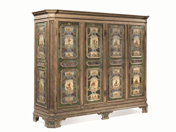 ARMADIO, VENETO, IN STILE SETTECENTO  - Asta INTERNI | GIOIELLI, orologi , Mobili, OGGETTI D'ARTE e Dipinti - Poggio Bracciolini Casa d'Aste