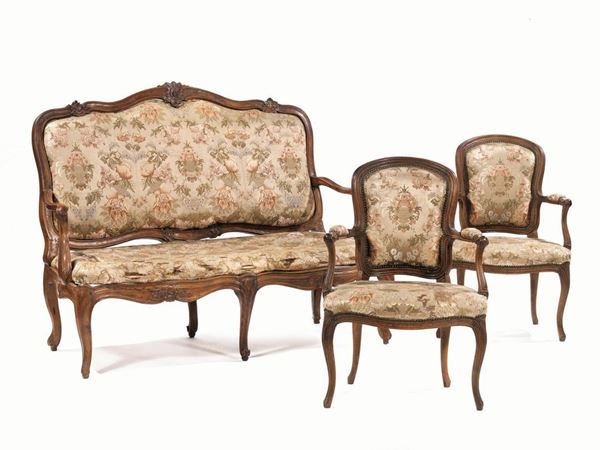 COPPIA DI POLTRONCINE, FRANCIA, SECOLO XVIII