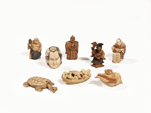 OTTO NETSUKE GIAPPONE SEC. XIX
