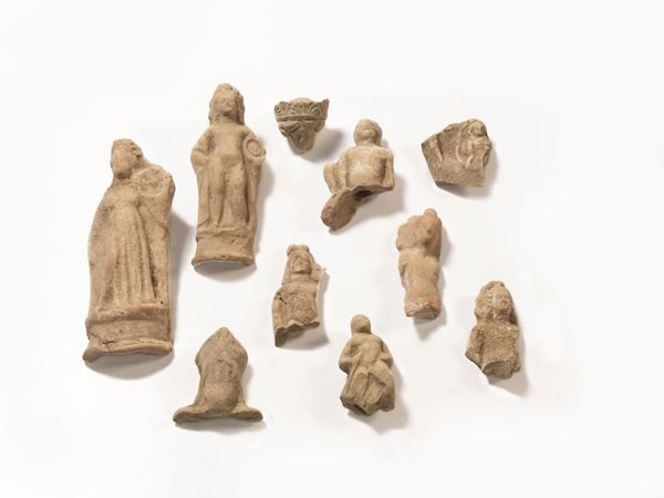 LOTTO DI DIECI STATUETTE, IV-III SECOLO A. C.