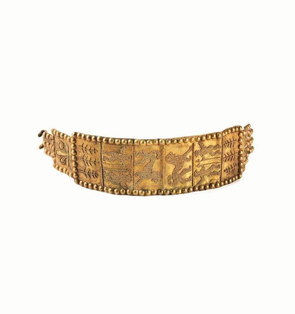 ARMILLA DI GUSTO ARCHEOLOGICO, SECOLO XIX  - Asta INTERNI | GIOIELLI, orologi , Mobili, OGGETTI D'ARTE e Dipinti - Poggio Bracciolini Casa d'Aste