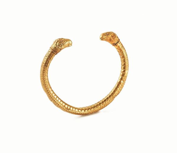 ARMILLA DI GUSTO ARCHEOLOGICO, SECOLO XIX  - Asta INTERNI | GIOIELLI, orologi , Mobili, OGGETTI D'ARTE e Dipinti - Poggio Bracciolini Casa d'Aste