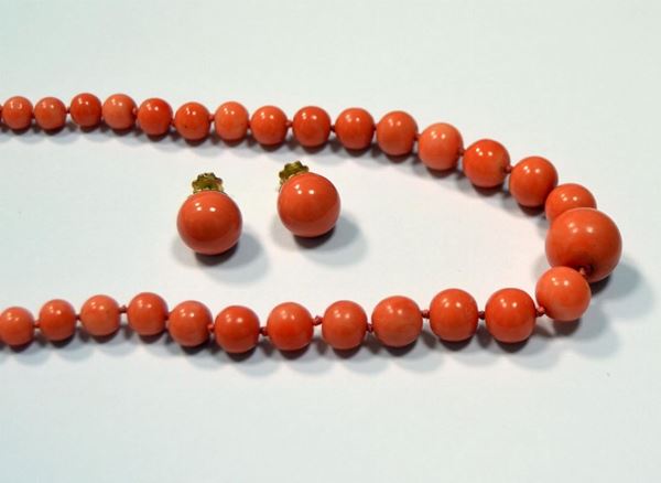 DEMI PARURE COMPOSTA DA COLLANA E PAIO  - Asta ANTIQUARIATO, COLLEZIONISMO E GIOIELLI - Poggio Bracciolini Casa d'Aste