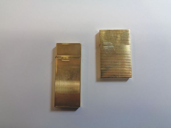 DUE ACCENDINI IN ORO GIALLO  - Asta ANTIQUARIATO, COLLEZIONISMO E GIOIELLI - Poggio Bracciolini Casa d'Aste