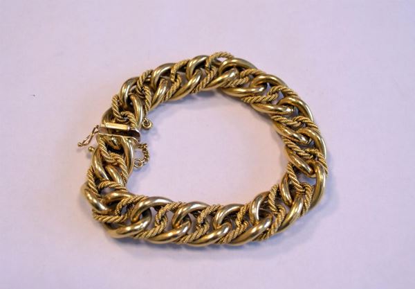 BRACCIALETTO IN ORO GIALLO  - Asta ANTIQUARIATO, COLLEZIONISMO E GIOIELLI - Poggio Bracciolini Casa d'Aste