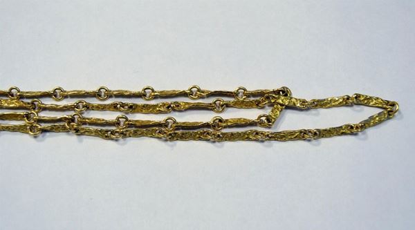 COLLANA IN ORO GIALLO  - Asta ANTIQUARIATO, COLLEZIONISMO E GIOIELLI - Poggio Bracciolini Casa d'Aste