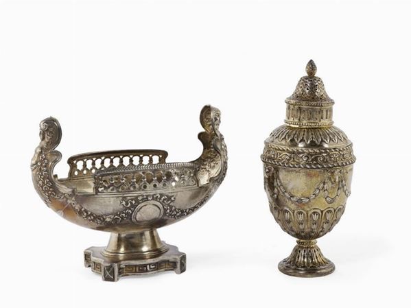 VASETTO CON COPERCHIO, CHESTER, 1911  - Asta ANTIQUARIATO, COLLEZIONISMO E GIOIELLI - Poggio Bracciolini Casa d'Aste