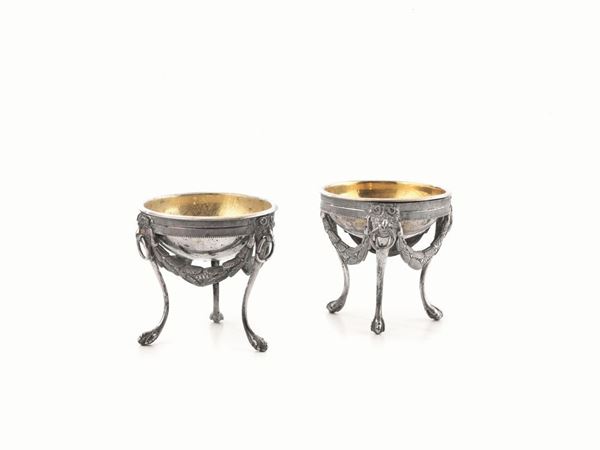 COPPIA DI SALIERE  - Asta ANTIQUARIATO, COLLEZIONISMO E GIOIELLI - Poggio Bracciolini Casa d'Aste