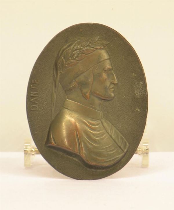 Altorilievo, fine sec. XIX, in bronzo,