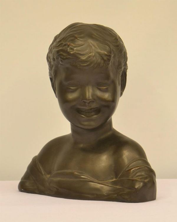 Scultura, sec. XX, in terracotta, raffigurante