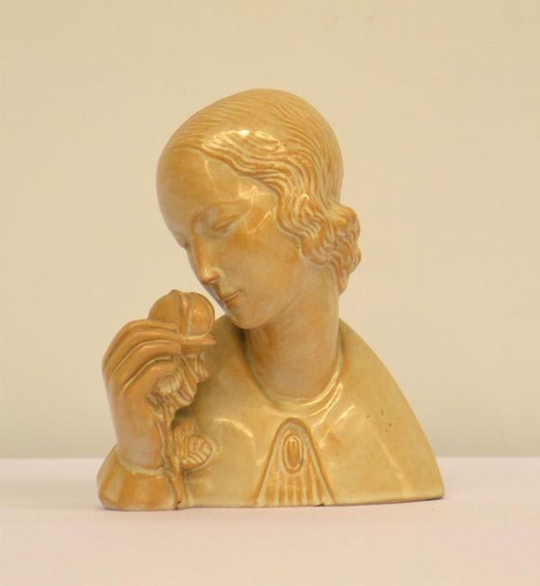 Scultura, sec. XX, in ceramica Gmunden,