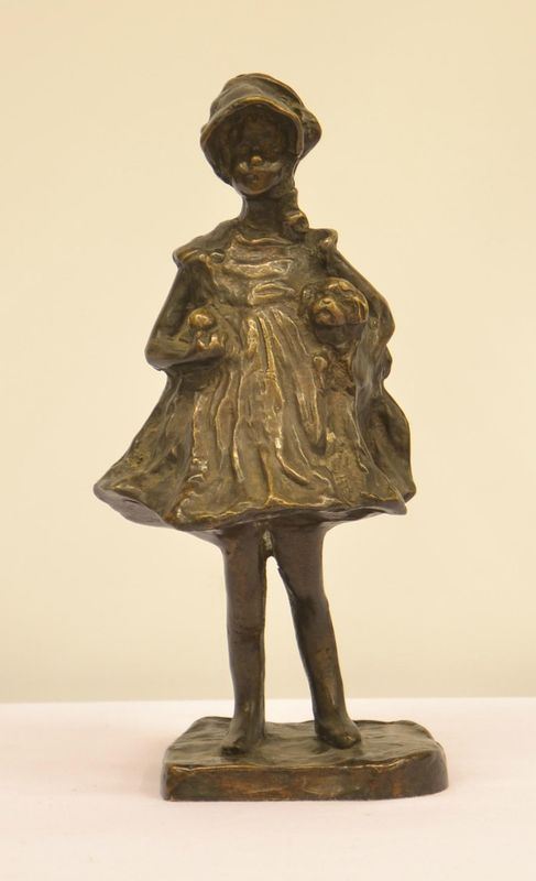 Scultura, fine sec. XIX, in bronzo, raffigurante