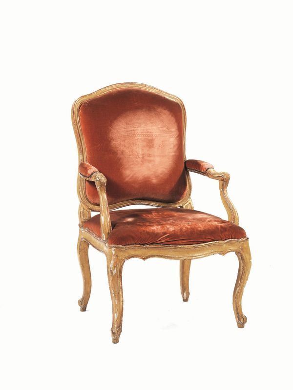 POLTRONA, FRANCIA, SECOLO XVIII  - Asta ANTIQUARIATO, COLLEZIONISMO E GIOIELLI - Poggio Bracciolini Casa d'Aste