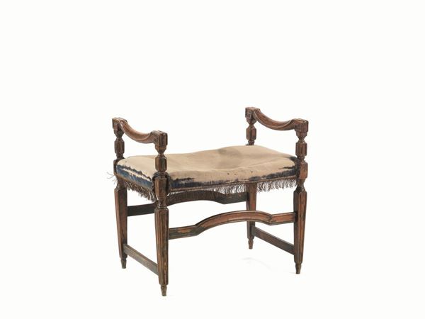 SGABELLO, PERIODO LUIGI XVII  - Asta ANTIQUARIATO, COLLEZIONISMO E GIOIELLI - Poggio Bracciolini Casa d'Aste