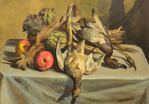 Scuola italiana, sec. XX  - Asta ANTIQUARIATO, COLLEZIONISMO E GIOIELLI - Poggio Bracciolini Casa d'Aste