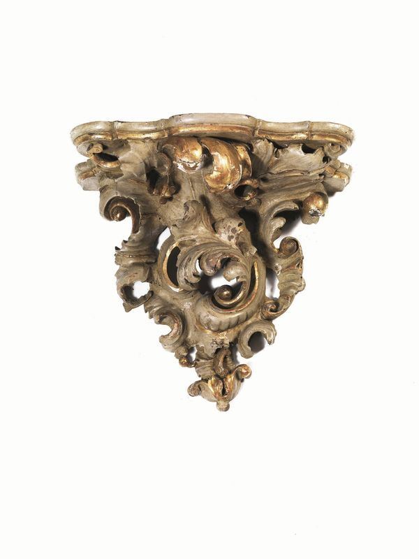 PICCOLA MENSOLA, FINE SECOLO XVIII  - Asta ANTIQUARIATO, COLLEZIONISMO E GIOIELLI - Poggio Bracciolini Casa d'Aste
