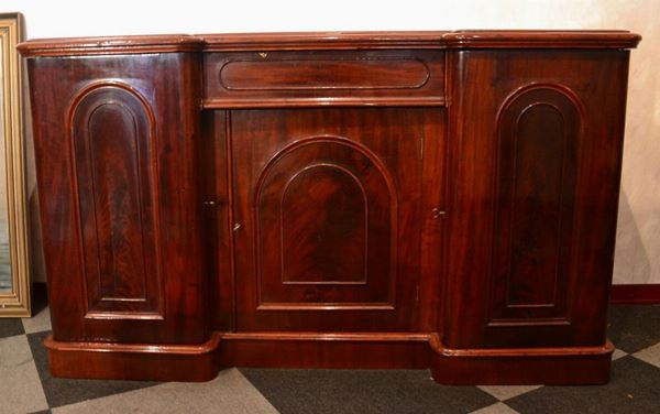 Credenza, Inghilterra, sec. XIX, in mogano,