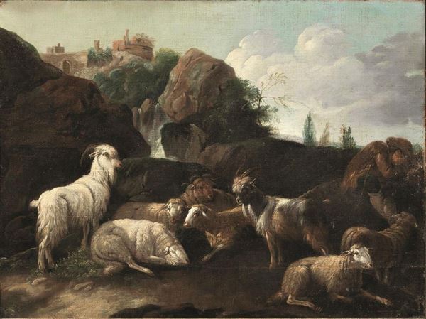 Seguace di Philipp Peter Roos detto Rosa da Tivoli, sec. XVIII&nbsp;&nbsp;&nbsp;&nbsp;&nbsp;&nbsp;&nbsp;&nbsp;&nbsp;&nbsp;&nbsp;&nbsp;