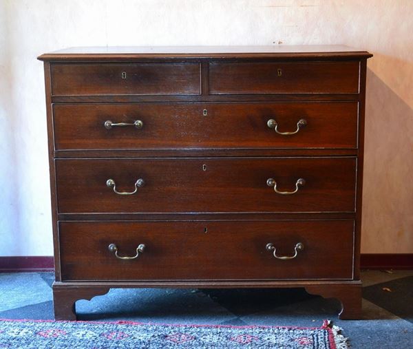 Cassettone, Inghilterra, sec. XIX, in rovere,