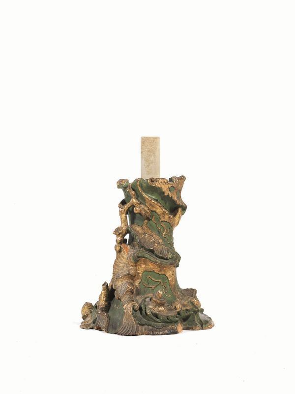 BASE IN FORMA DI TRONCO, VENEZIA, MET&Agrave; SECOLO XVIII