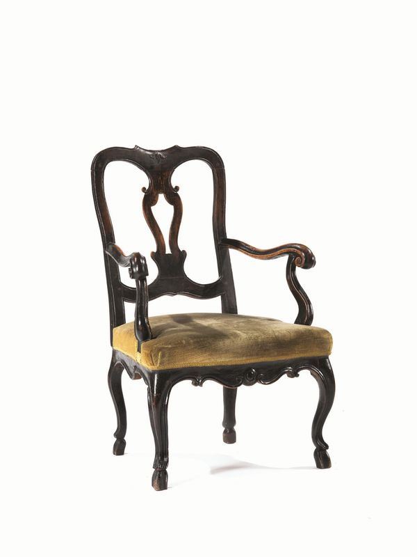 POLTRONA, PARMA, SECOLO XVII  - Asta ANTIQUARIATO, COLLEZIONISMO E GIOIELLI - Poggio Bracciolini Casa d'Aste
