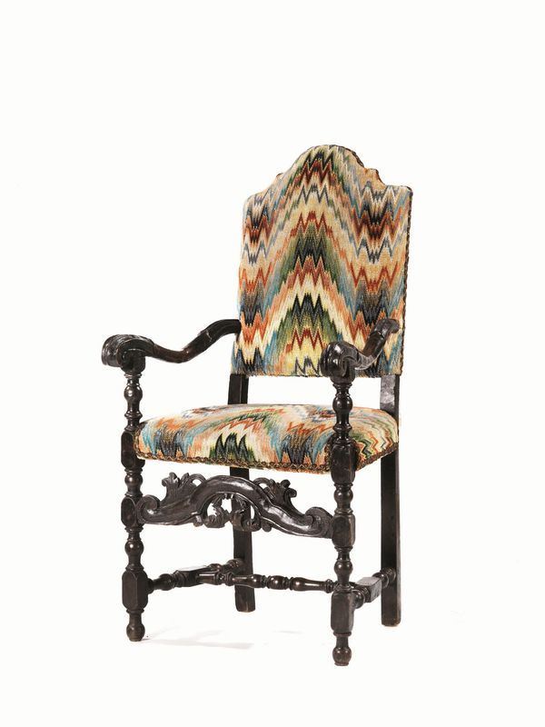 POLTRONA, PIEMONTE, SECOLO XVII  - Asta ANTIQUARIATO, COLLEZIONISMO E GIOIELLI - Poggio Bracciolini Casa d'Aste
