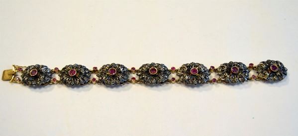 BRACCIALE , INIZI SEC. XX , IN ORO,ARGENTO,