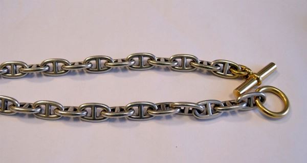 COLLANA, IN ORO E ARGENTO,&nbsp; HERMES  - Asta DECORAZIONE D'INTERNI - Poggio Bracciolini Casa d'Aste