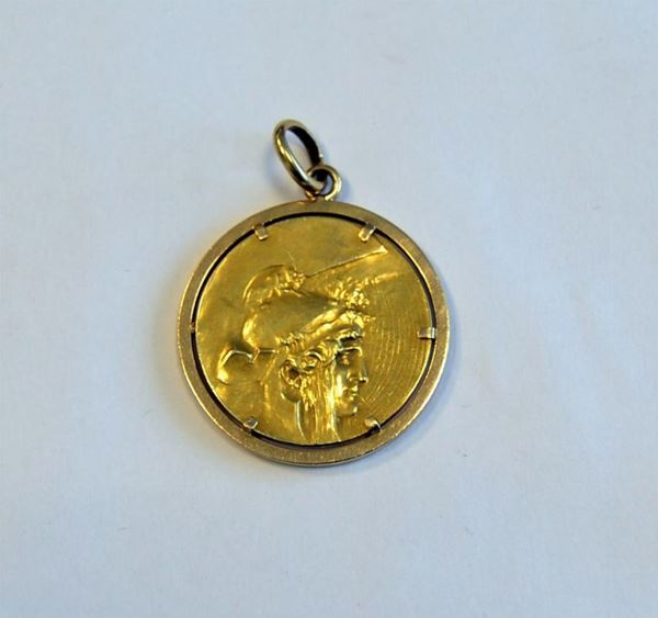 MEDAGLIA IN ORO 18 KT