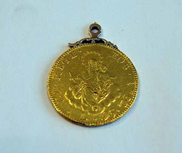 MONETA IN ORO DELLA REPUBBLICA GENOVA 1792 (96 lire)