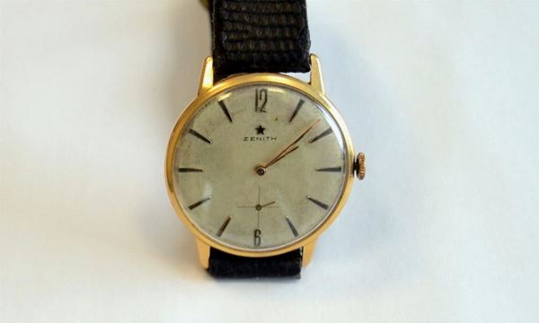 OROLOGIO DA POLSO, ZENITH, ANNI 70, IN ORO GIALLO