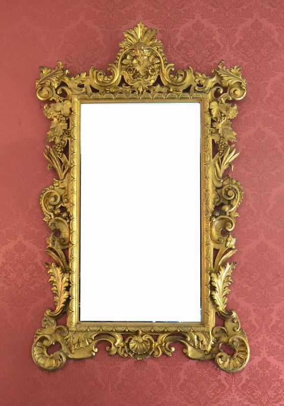Specchiera, Italia centrale, sec. XIX, entro cornice  - Asta DECORAZIONE D'INTERNI - Poggio Bracciolini Casa d'Aste