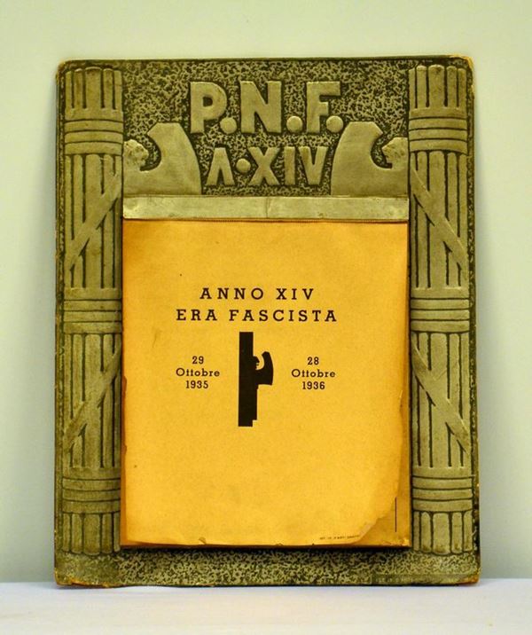 Calendario, anno XIV, era fascista,
