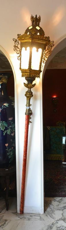 Coppia di lampade da processione, sec. XIX,