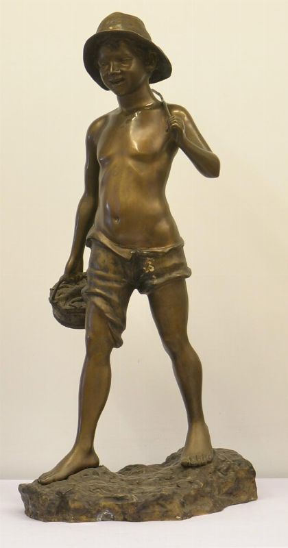 Scultura, sec. XX, in bronzo, raffigurante
