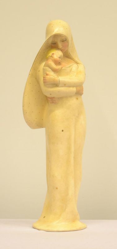 Scultura, manifattura Lenci, met&agrave; sec. XX, in ceramica,