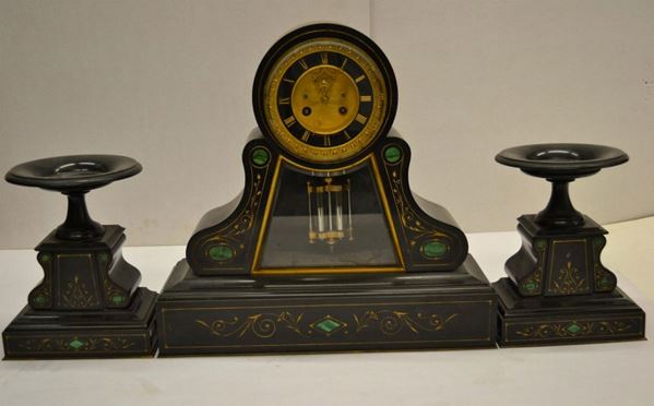 TRITTICO DA CAMINO, SECOLO XIX  - Asta DECORAZIONE D'INTERNI - Poggio Bracciolini Casa d'Aste