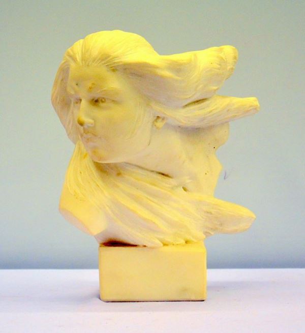 Scultura, prima met&agrave; sec. XX, in marmo,